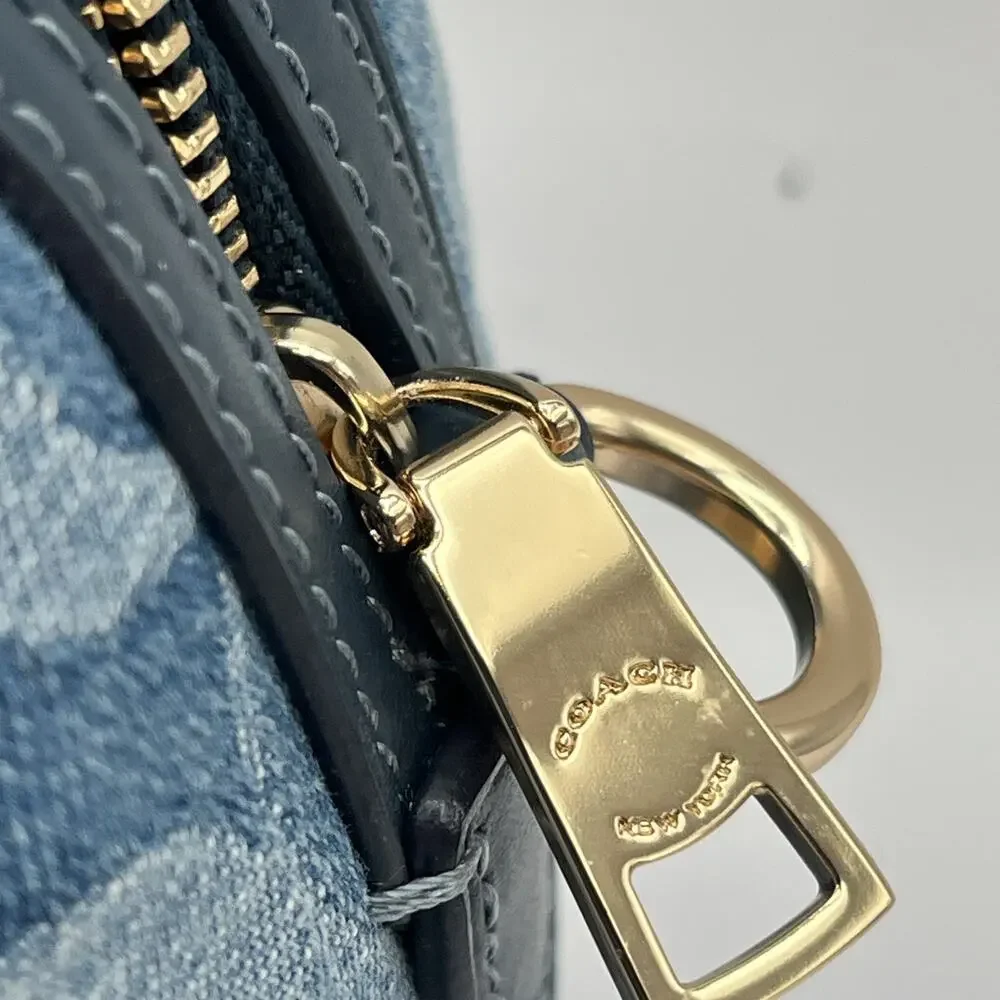COACH Mini Rowan Crossbody Bag Signature Denim Logo Handbag CDQ36 NWT